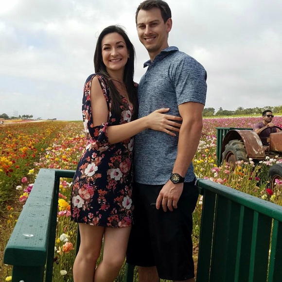 Lulus Shifting Dears Navy Blue Floral Print Dres - Picture 2 of 3